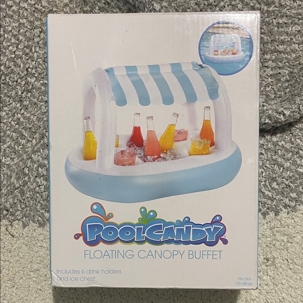 PoolCandy Floating Canopy Buffet- NIB